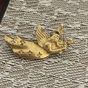 Vintage Angel brooch pin